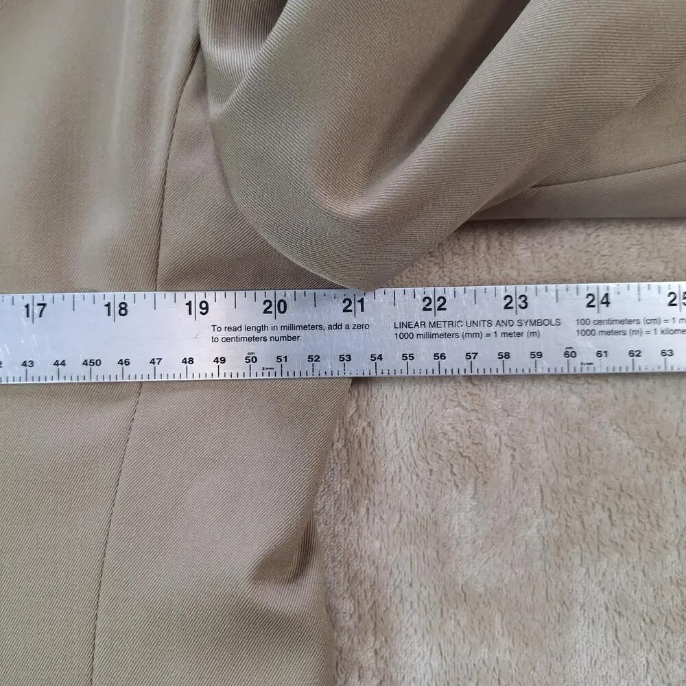 Lauren Ralph Lauren Suit Jacket Mens 40 Short Beige Wool Single Vent 3 Btn